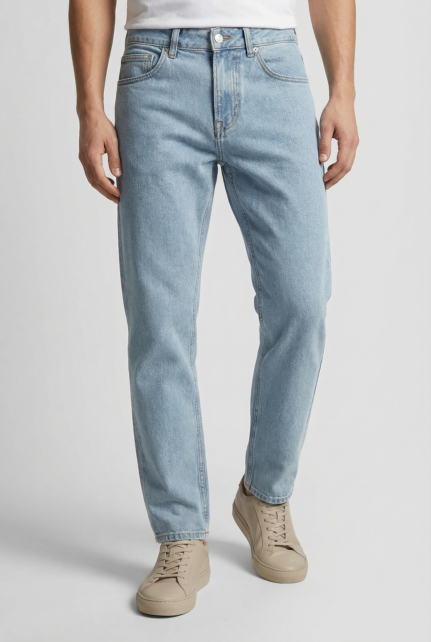 Straight-Jeans PEPE JEANS "CASH", Herren, Gr. 33, Länge 34, light blau, Denim/Jeans, Obermaterial: 99% Baumwolle, 1% Elasthan, straight fit, Jeans Straight-Jeans, im 5-Pocket-Stil