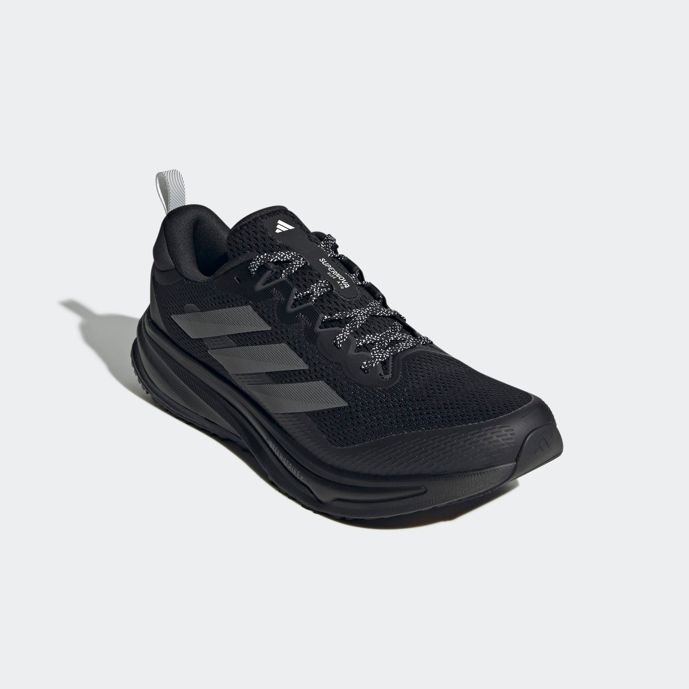 Laufschuh ADIDAS PERFORMANCE "SUPERNOVA RISE ATR", Damen, Gr. 43, core schwarz, iron metallic, cloud weiß, Textil, Schuhe Laufschuh