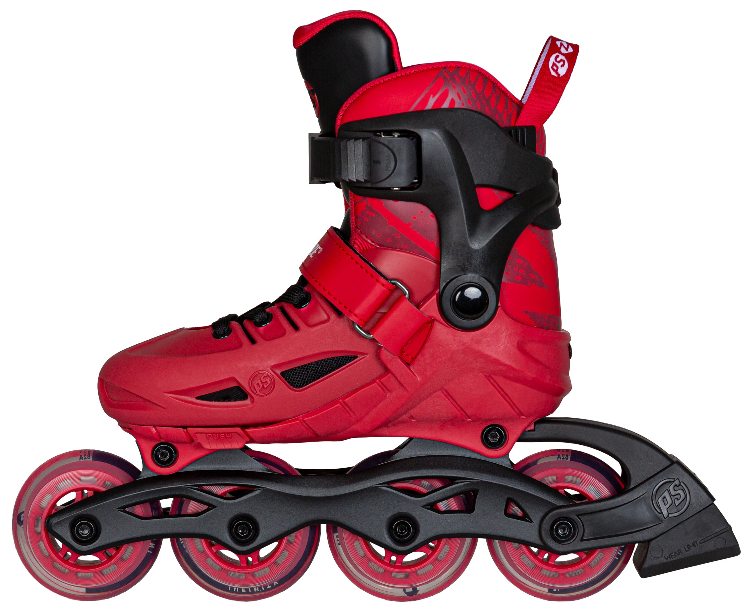 Inlineskates POWERSLIDE "Universe Pink 4W Kids adj" Gr. 29, schwarz, Inlineskates_Rollschuhe, Kinder, 29/32 (bis 80 kg), Kunststoff Image