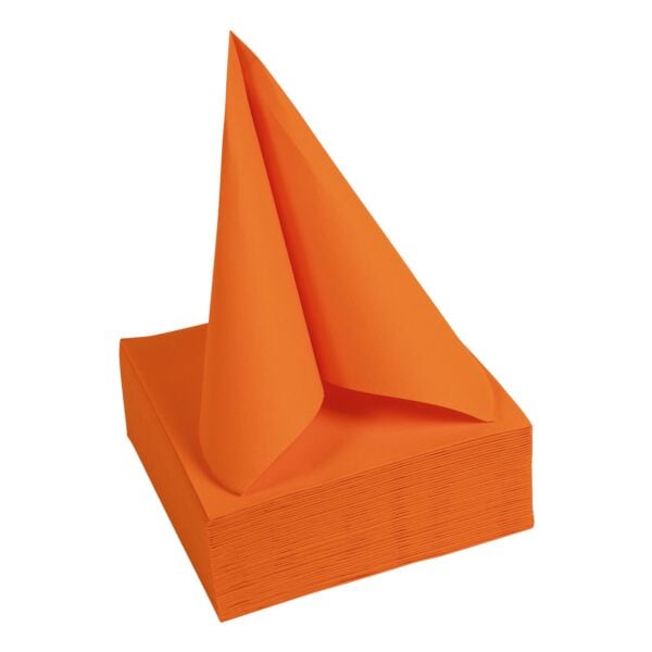 PROnappe Papierservietten 2-lagig 38 x 38 cm 40 Stück orange, 38x38 cm