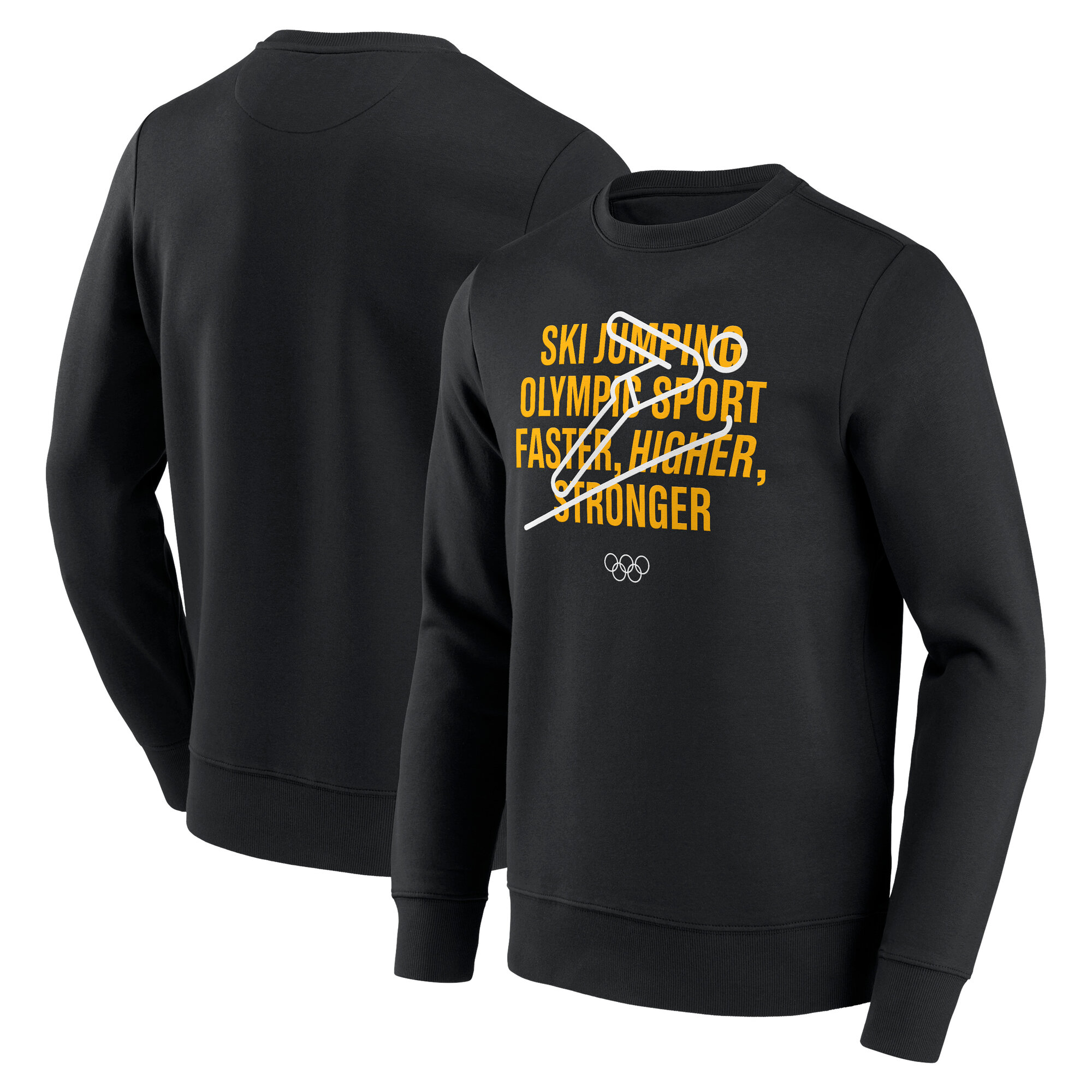The Olympic Collection Skisprung Grafik Sweatshirt – Schwarz – Unisex Image
