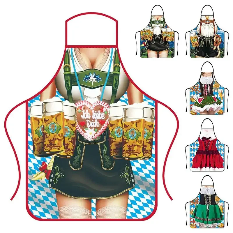 Ärmellose Schürze, 50 x 70 cm, Vliesstoff, lustiges Bier, Festival, Bauernhof, Outfit, Kellner, Reinigungswerkzeuge, warme georgische Kleidung Image