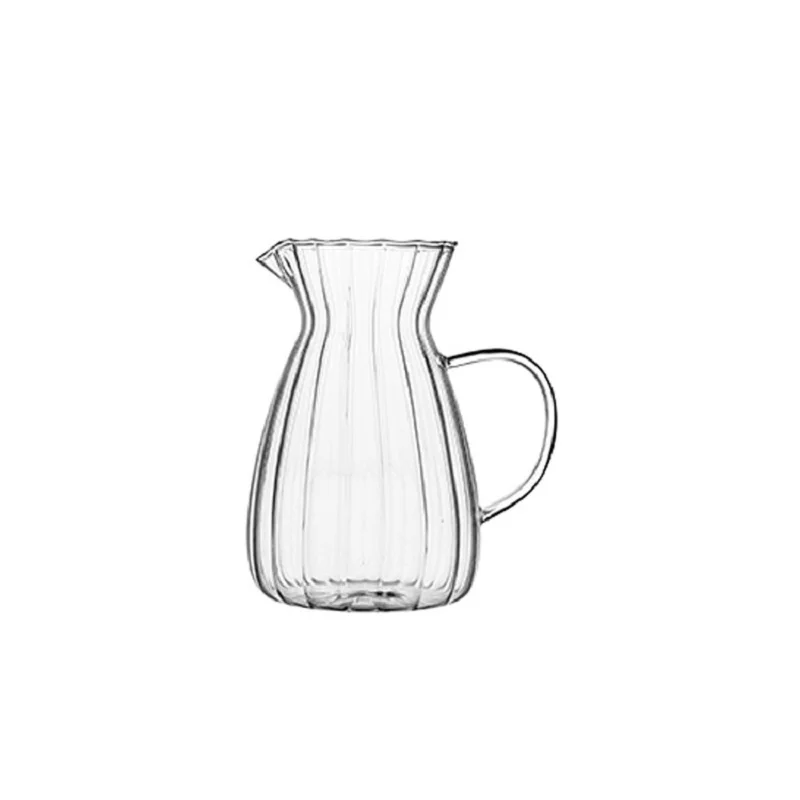 Wasserkrug, quadratisch, hitzebeständig, Borosilikat-Kaffeekanne, klein, kreativ, quadratisch, Chahai, kreatives Design, Glas-Teekrug Image