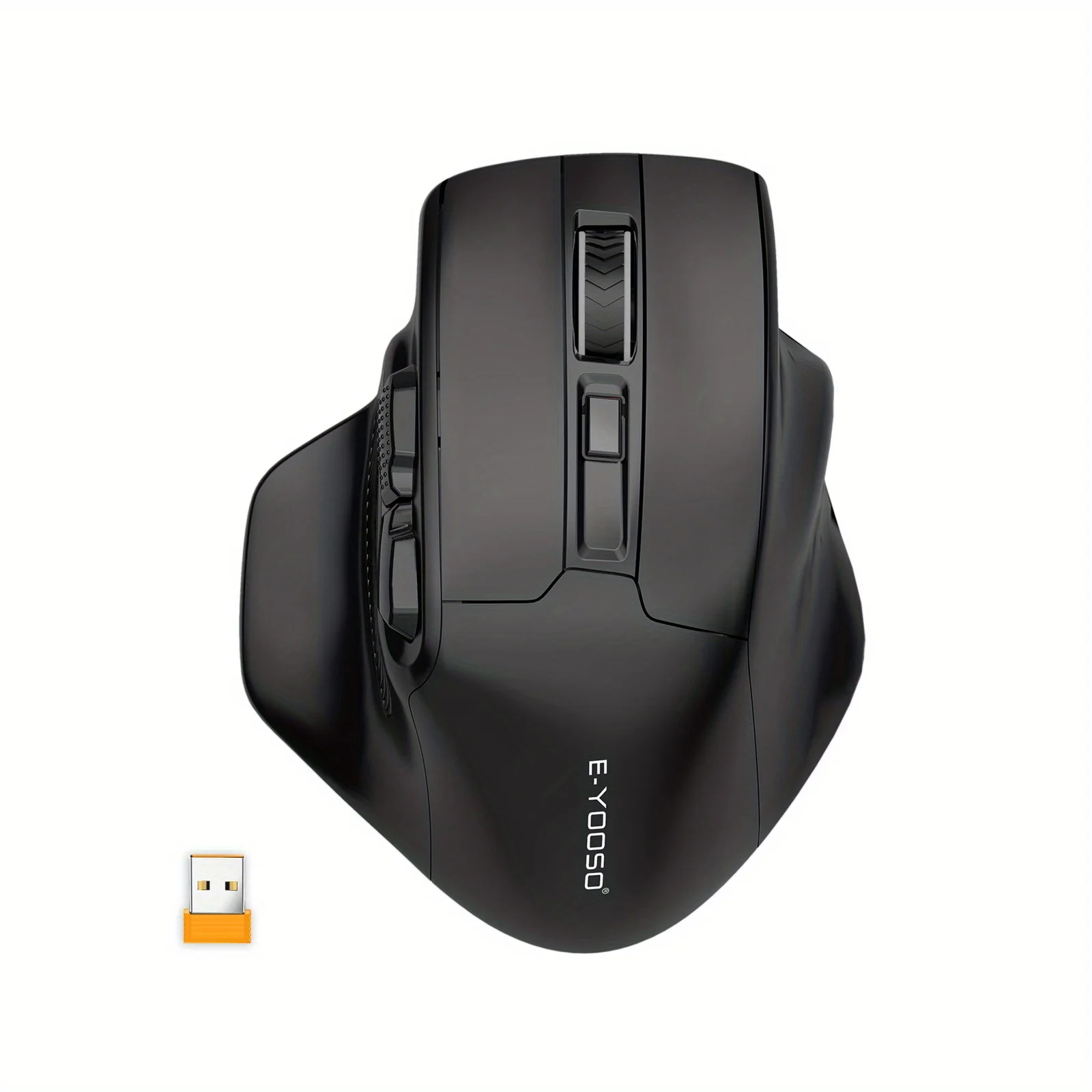 E-YOOSO X-31 2,4 G kabellose ergonomische Gaming-Maus, 4800 DPI, schweiß- und rutschfeste große optische Maus für PC, Mac, Laptop Image
