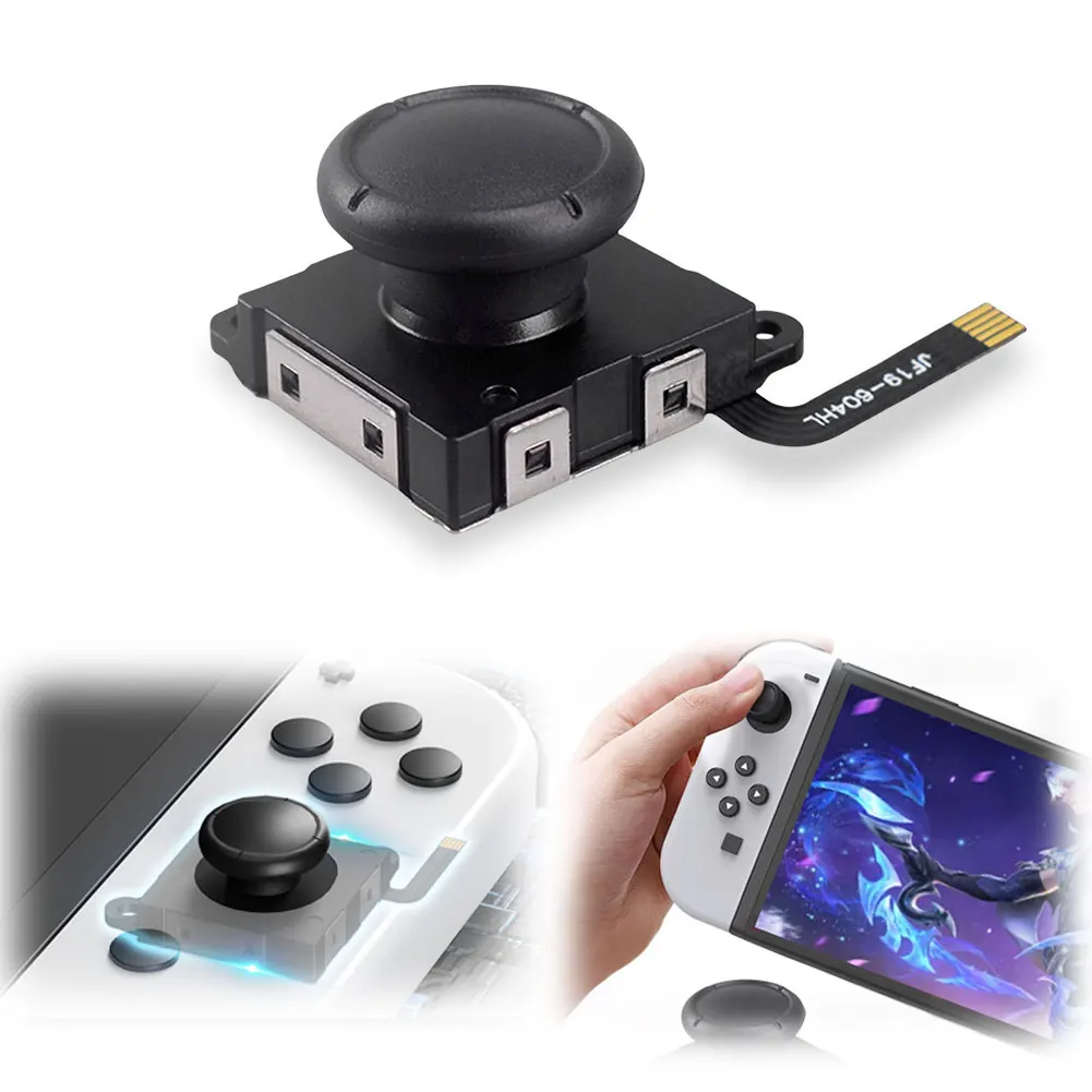 1/2PCS Hall-Effekt-Joysticks für Nintendo Switch/Lite/OLED Joycon Analog Thumb-Stick Kein Drifting Hall Elektromagnetischer Stick Image