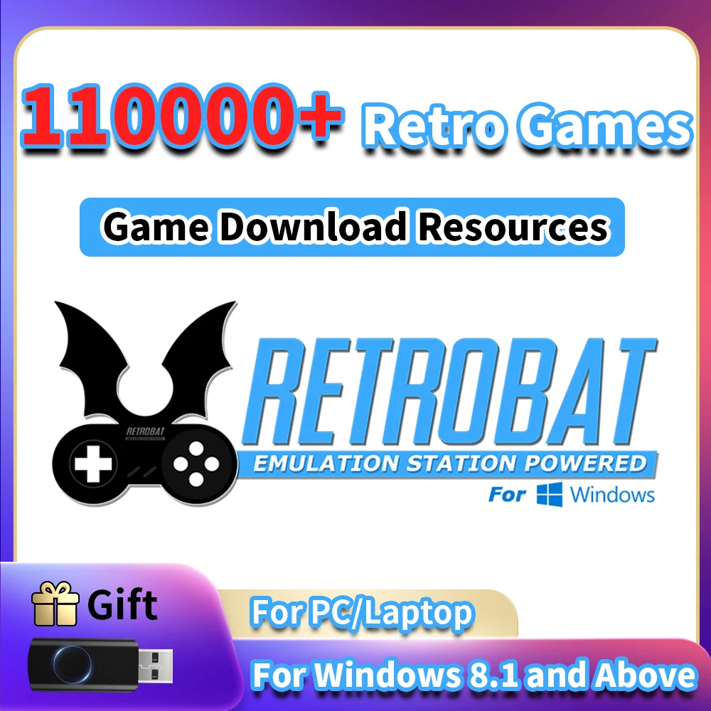 Spiele herunterladen Ressource mit 110000 + Retro Games 70+ Emulatoren für PS3/PS2/PS1/PSP/DC/Wii/N64 Retrobat System für Win PC/Laptop