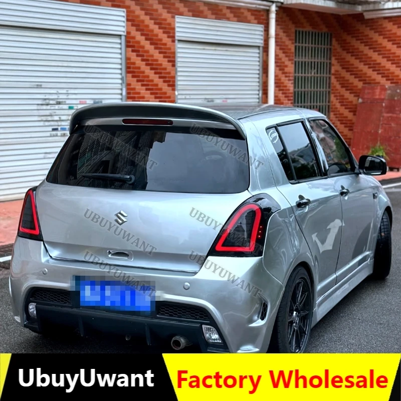 Für Suzuki Swift ZC11 ZC71 ZC31S Mk3 2005-2010 Löffel Stil Stamm Spoiler Dach Lip Kit Auto Heckspoiler Flügel außen Kit Image