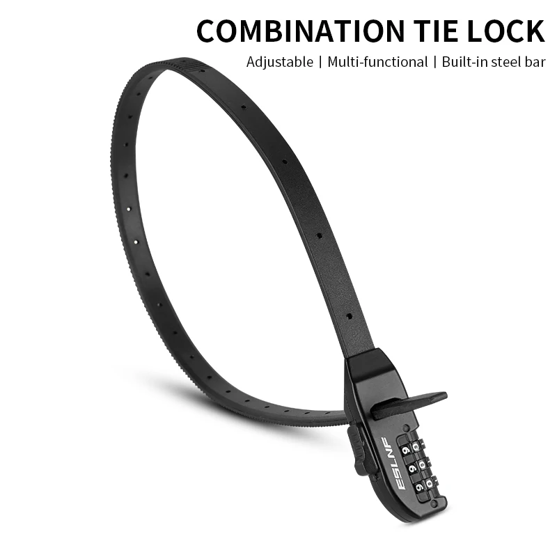 Bicycle Cable Tie Lock Anti-Theft Lock Road Bike Mountain Bike Bicycle Combination Lock Electric Bike Bicycle Helmet Combination