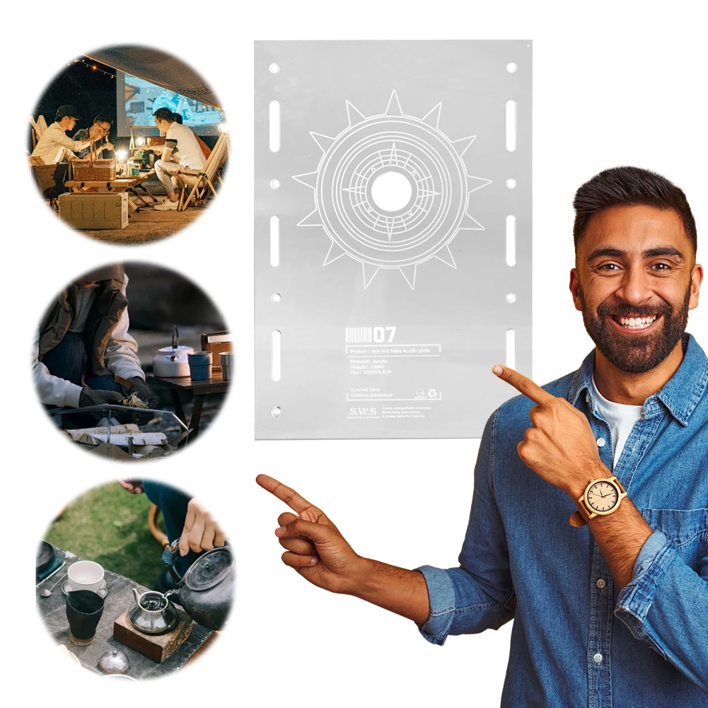 Acryl IGT Tisch Einheit Board Multifunktionale Camping Tisch Einheit Board Tragbare Einheit Board für GZ Camping Licht Image