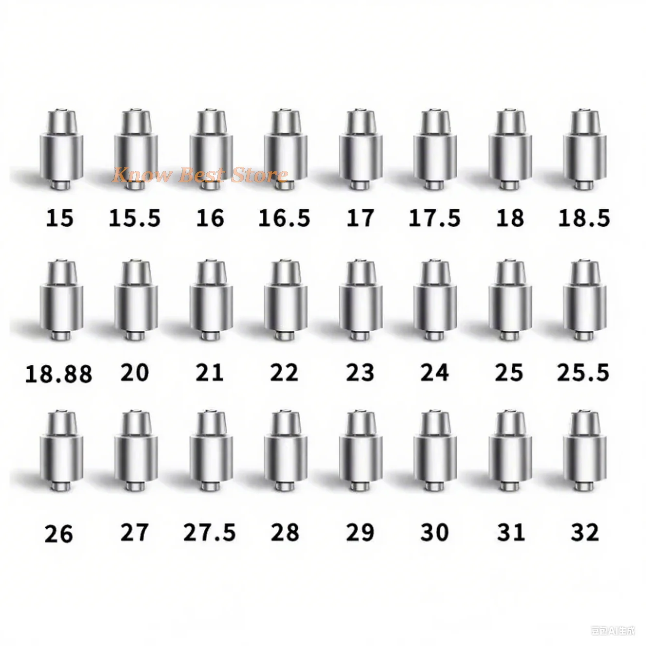 1 Stück Superharter Edelstahl-Lochöffner 16,5/17,5/18/25 Original Auto-Radar-Bohrer für Fahrzeugumbauten ohne Gratkanten Image