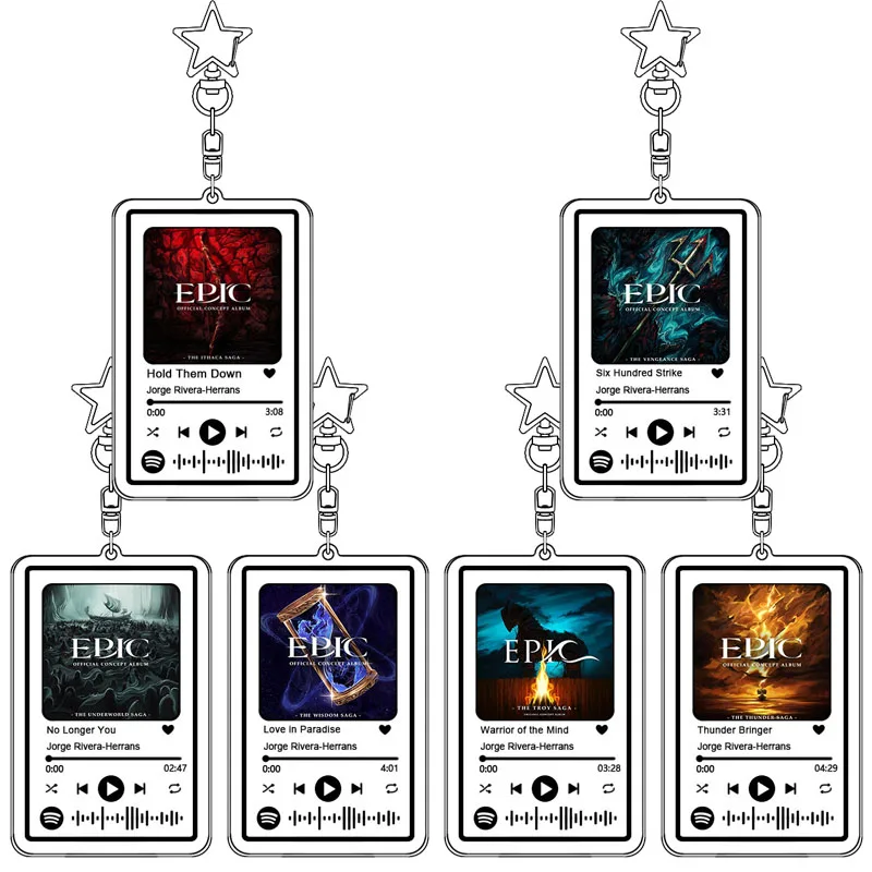 29 Songs Epic The Musical Exquisite Musik Schlüsselanhänger Acryl Schlüsselanhänger Studententasche Dekorieren Accessoires Jorge Rivera-Herrans Geschenk Image