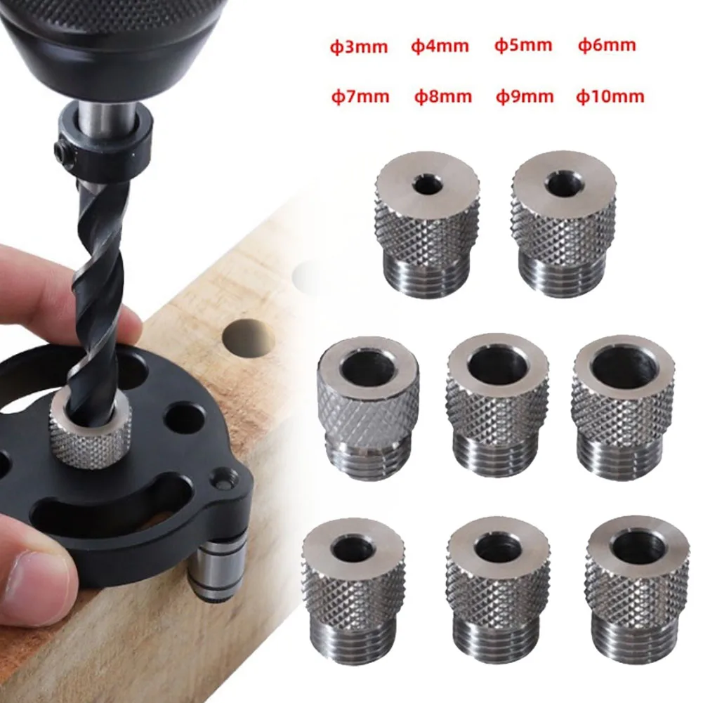 1pc 3-10mm Drill Sleeve Self Woodworking Drill Guide Bushing For M14 Dowelling Jig Wood Drilling Guide Locator Hole Puncher