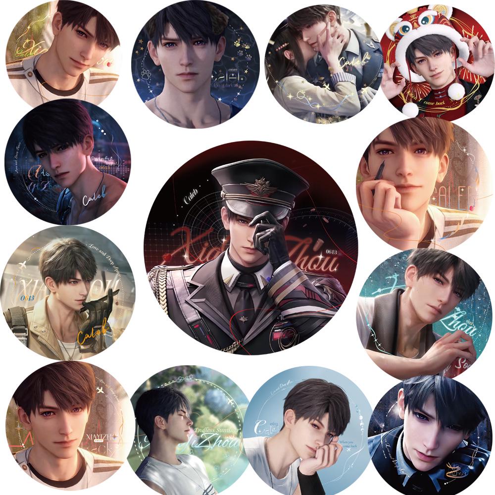 Amore e beni dello spazio profondo Distintivi Caleb Accessori regalo Caleb Toppe Distintivi Sylus Distintivi Xavier Zayne Rafayel