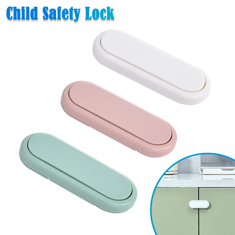 Kindersicherungsgurtschlösser Kinderschublade Sicherheitsriegel Baby Anti Pinch Hand Unsichtbares Schloss Mehrzweck-Schrankschlösser Image