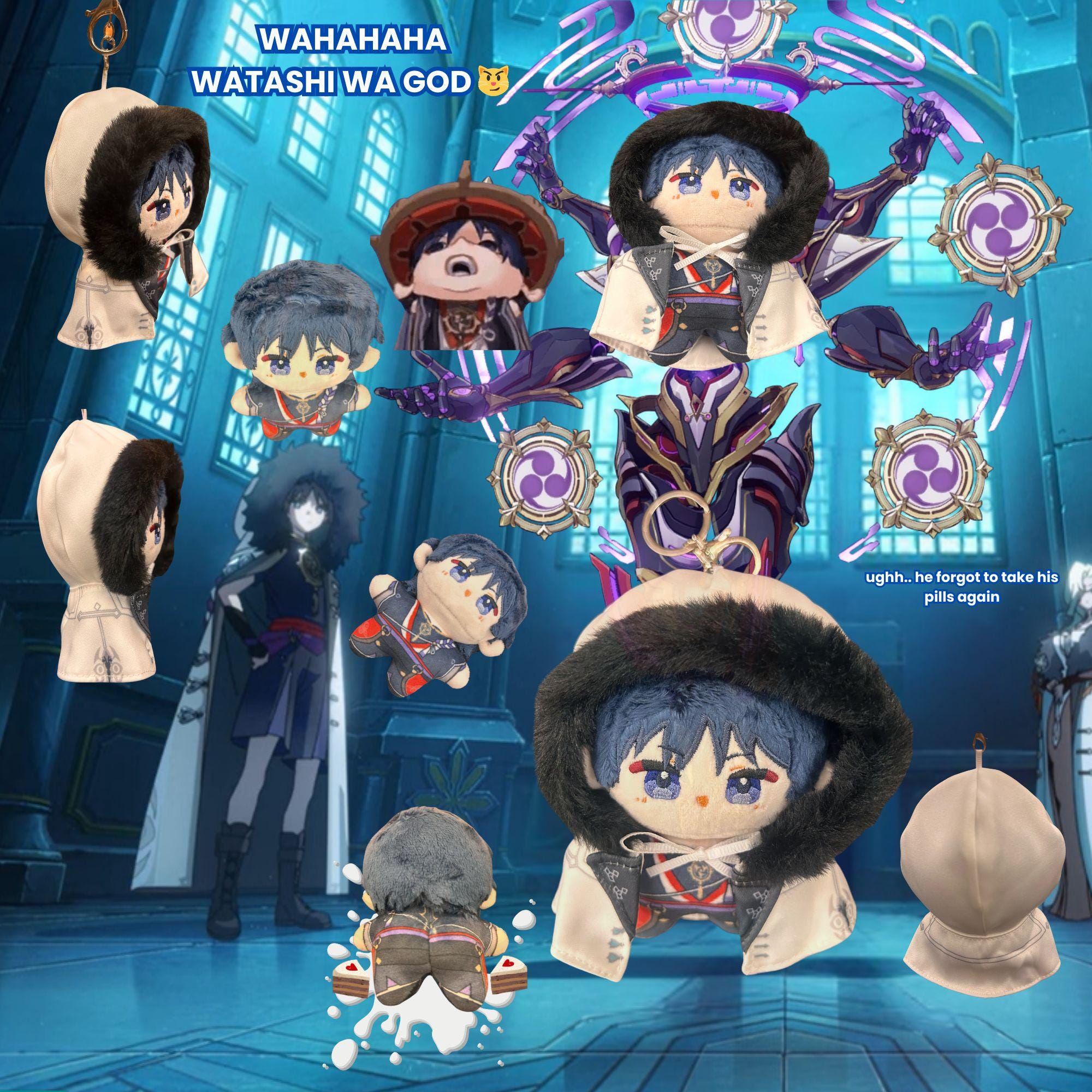 Genshin Scaramouche Peluche Scara genshin peluche scaramouche peluche bambola genshin impact peluche genshin impact regalo genshin scara wanderer