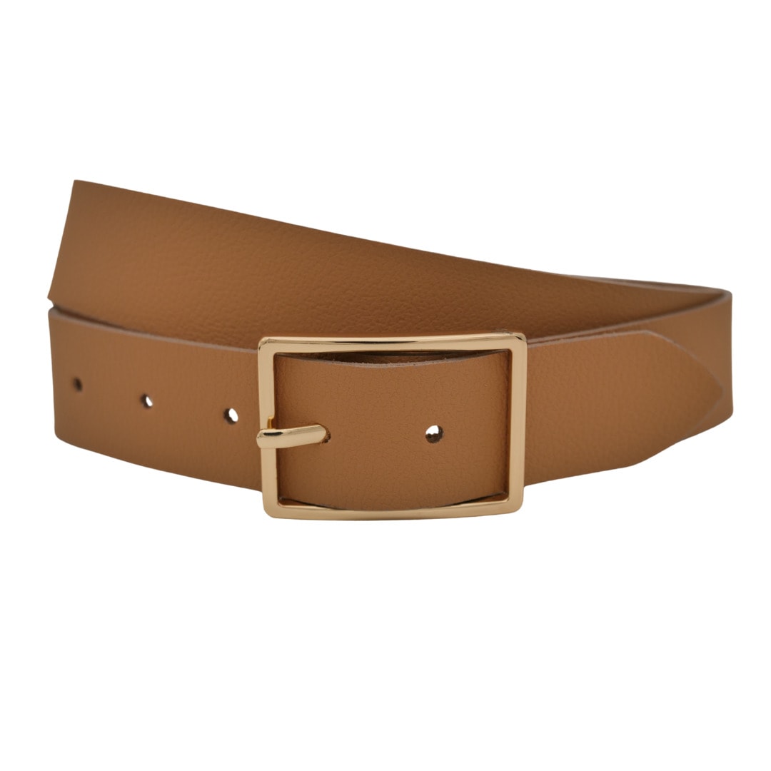 Ledergürtel ANNAMATONI "AnnaMatoni Ledergürtel Lia Ledergürtel Lia", Damen, Gr. TW85 - 100cm Gesamtlänge, beige (beige 130), 100% Leder, Gürtel Ledergürtel Image