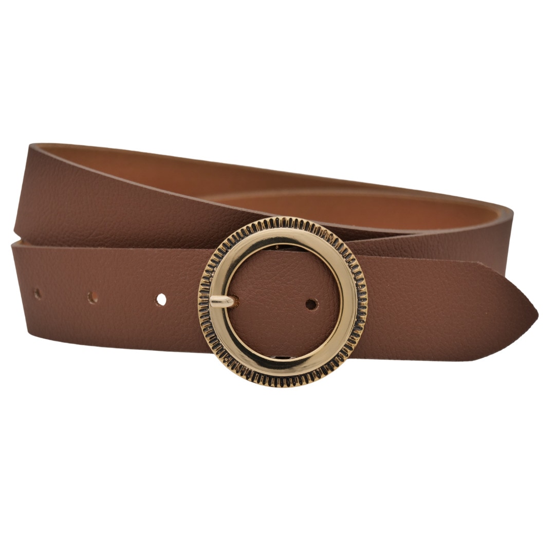 Ledergürtel ANNAMATONI "AnnaMatoni Ledergürtel Glim Ledergürtel Glim", Damen, Gr. TW115 - 130cm Gesamtlänge, braun (braun 690), 100% Leder, Gürtel Ledergürtel
