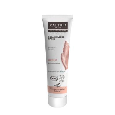 Cattier - Rosa Heilerde Maske für empfindliche Haut Feuchtigkeitsmasken 100 ml