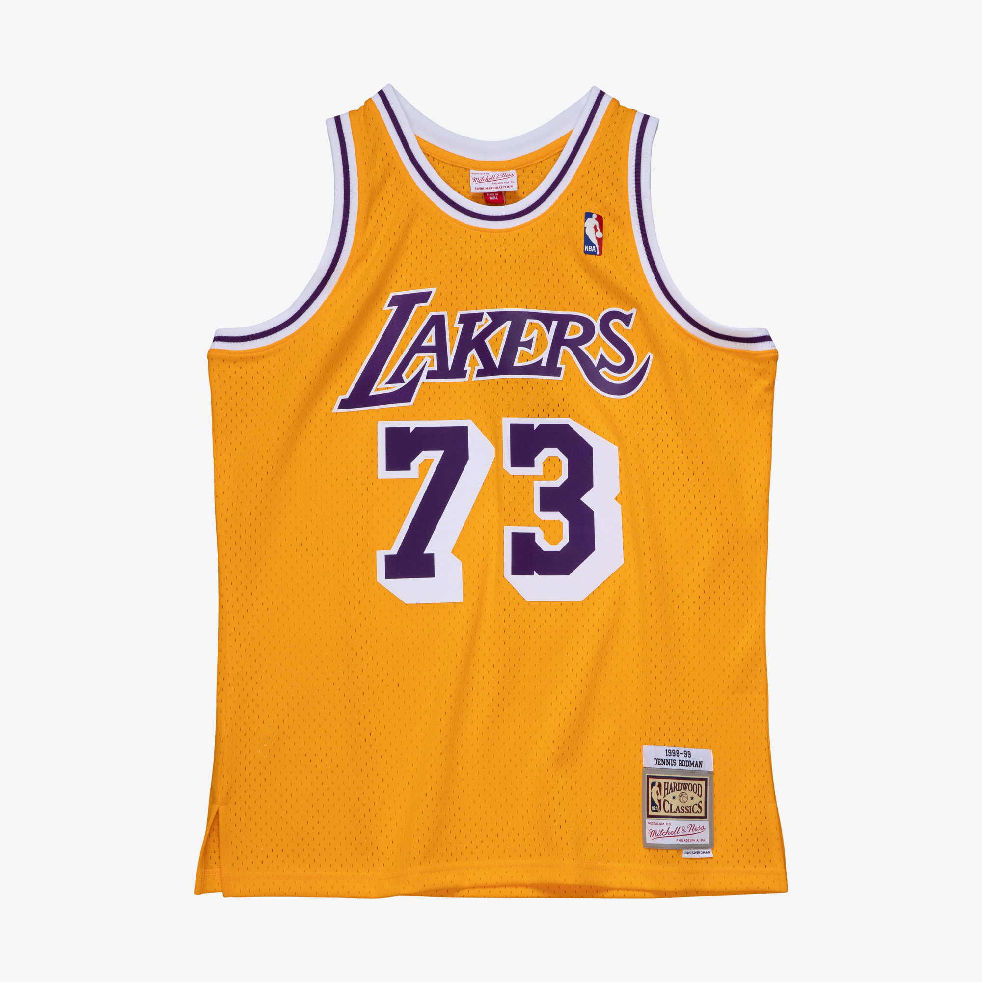 Los Angeles Lakers Mitchell & Ness Swingman-Trikot Dennis Rodman 1998 Image