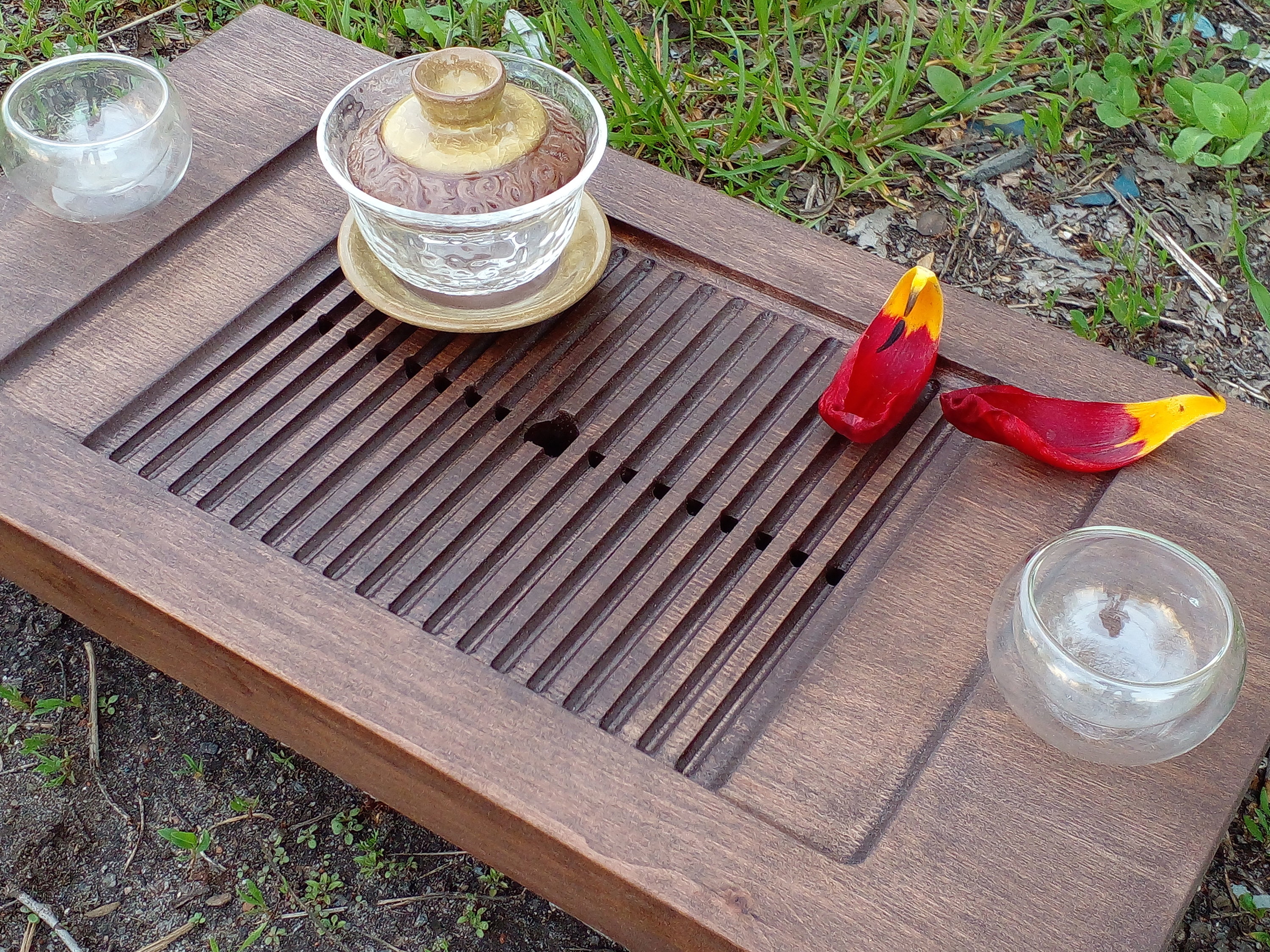 Vassoio da tè Tavolo per il gongfu del tè (gong fu) Supporto per la cerimonia del tè