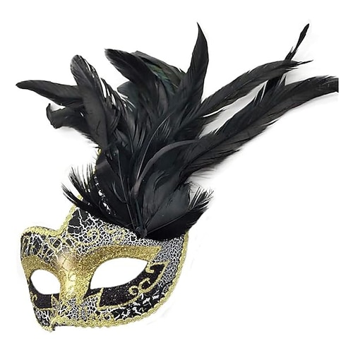 Arlecchina-Maske, venezianische Halloween-Maske, Columbina-Maske, Karnevalsmaske, Blumenmuster, Halbgesicht, für Erwachsene und Frauen, Halloween-Kostüme, Karneval, Mardi Gras, Maskenball, Karneval Image