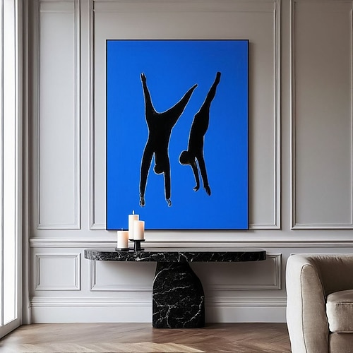 Ölgemälde, handgemalt, Henri Matisse, Poster, Wandkunst, Matisse-Tanz, abstraktes Poster, Aktgemälde, Boho-Einlinienskizze, minimalistische Wandkunst Image