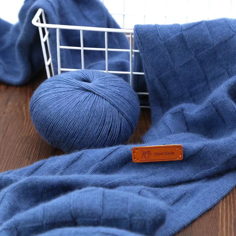 High-Quality Cashmere Scarf Material Kit, Wool Cashmere Yarn, Material Kit for DIY Hand-Knitted Cashmere Scarves, Suitable for Making Couple Scarves, High-End Cashmere Sweaters, Sweaters, Hats, Large