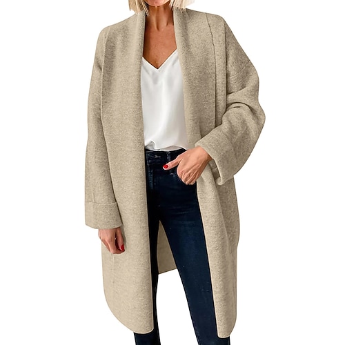 Damen Einfarbig Strickjacke Langarm Oberteil Athleisure Winter Warm Wandern Urlaub Laufen Sportbekleidung Sportkleidung Dunkelgrau Schwarz Weiß Image