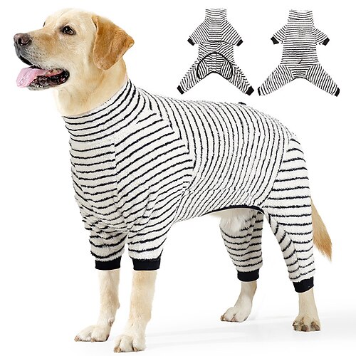 Wintermantel für Hunde, winddicht, Fleecejacke, Winterweste, Rollkragenpullover, kuschelig warm – für mittelgroße bis große Hunde Image