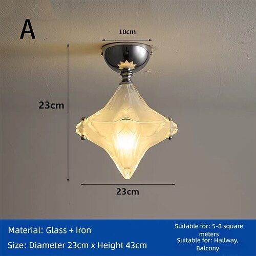 Art-Deco-Stern-Pendelleuchte – Pendelleuchte aus mattiertem Glas im geometrischen Stil Image