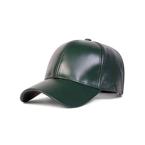 Unisex-Weihnachtsmütze aus Kunstleder – stylisches Design, verschiedene Farben, strapazierfähig, perfekt für Winter- und Weihnachtsausflüge. Image