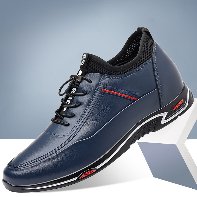 Men's White Faux Leather Sports Shoes with Lightweight Sole - Comfortable Sneakers for Sports and Active Lifestyles