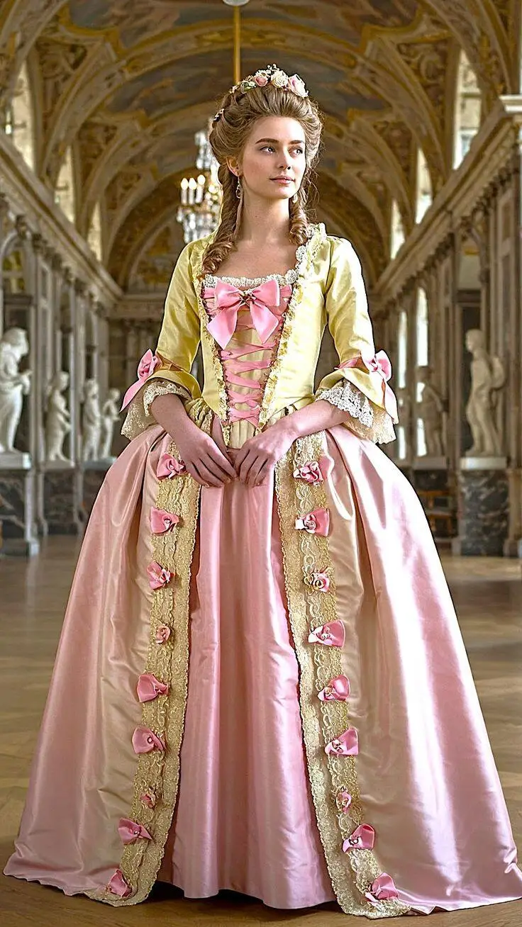 Französische Rokoko-Königin Marie Antoinette Rosa Abendkleid Prinzessin Viktorianisch Steampunk Gothic Abend Hofkleid nach Maß