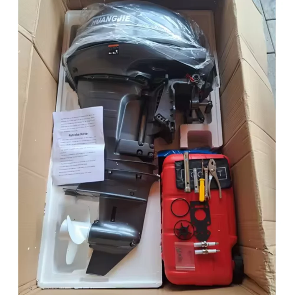 Außenbordmotor Huangjie 15 PS 4-Takt-Bootsmotor Bootsmotor Motor MPa de Borda 4-Takt-Bootszubehör Image