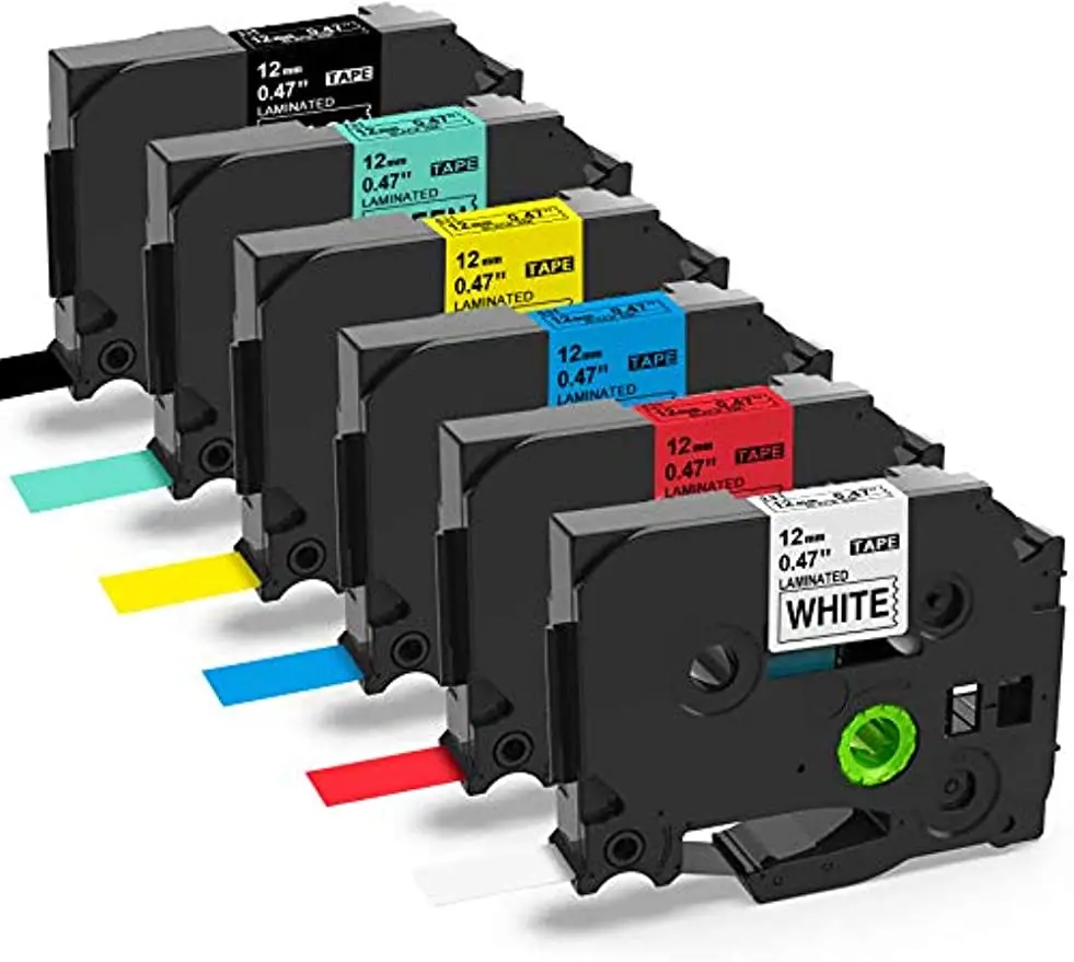 Kompatibler Brother PTouch TZe-211 TZe-221 TZe-231 335 für Ptouch PT-1000 1010 1080 H105 H107 H200 H100R/LB H101C D200 E110 Cube Image