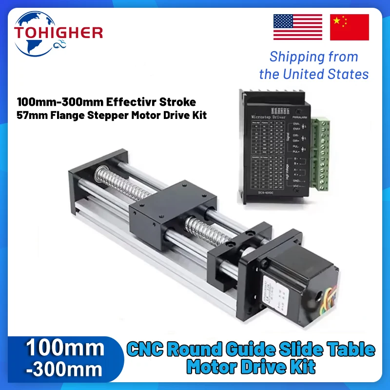 Motor Nema23 Motor Linearschiene Tischset Motorisiertes Kugelumlaufspindelmodul Schiebetisch Bewegungstisch Einzelachse SFU1605 CNC XYZ-Achse Image