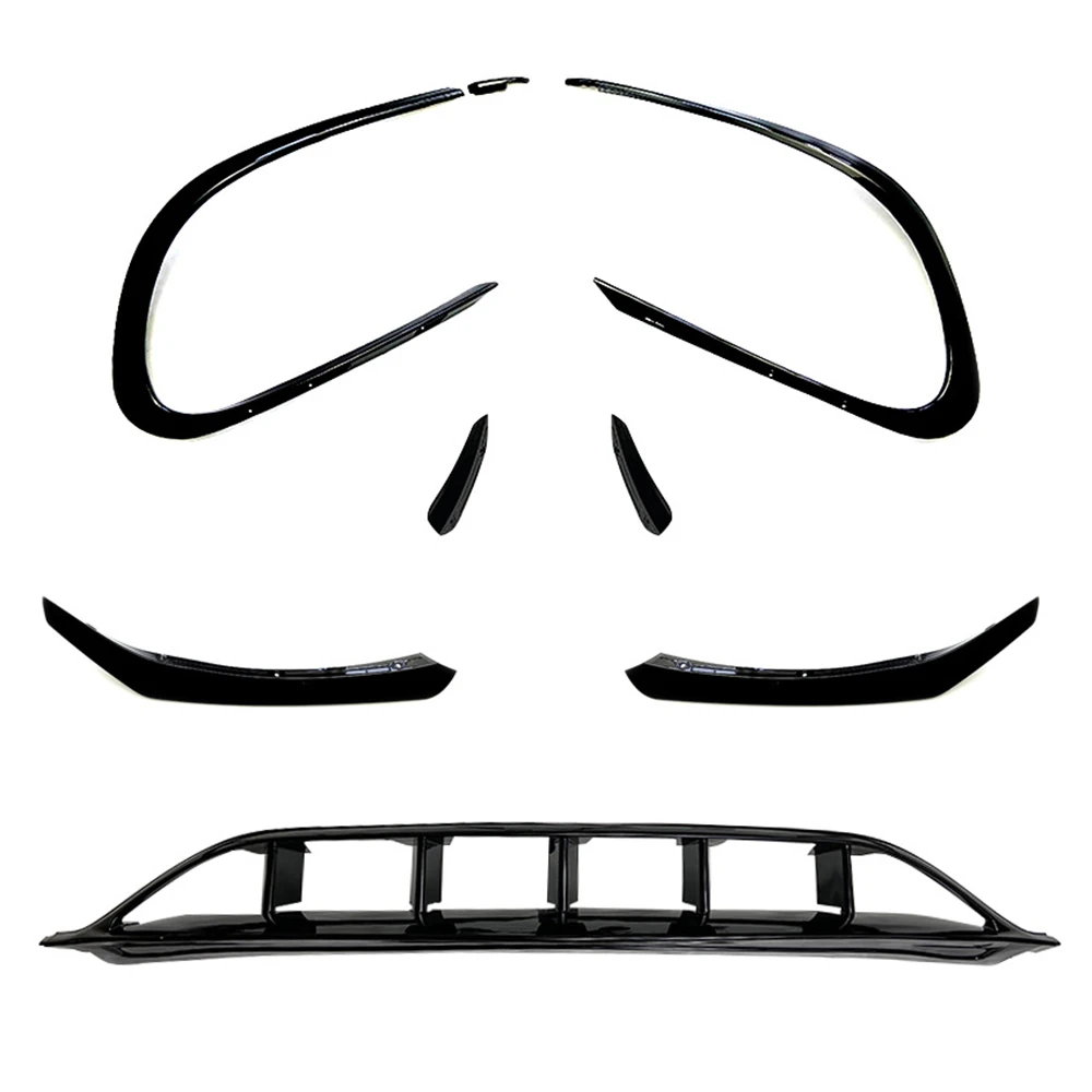 Front Stoßstange Nebel Licht Ansaugrahmen Air Vent Trim Grille Für Mercedes Benz CLA Klasse W117 C117 2016-2019 CLA200 CLA220 CLA250 Image