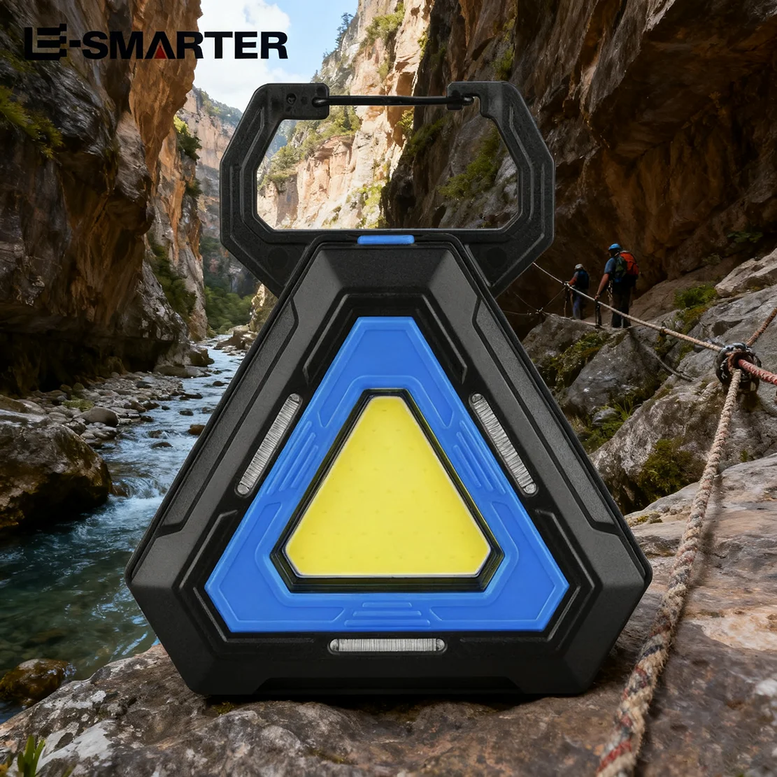 Wasserdichte Outdoor-Arbeitslampe: Magnetische, multifunktionale Campinglampe mit Typ-C-Schnellladung und großer Akku