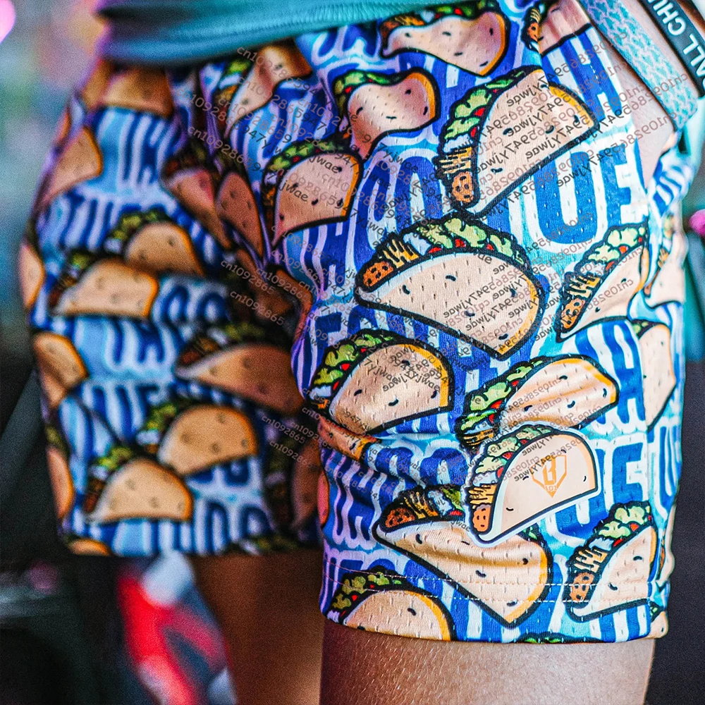 25/26 Neue Herbst/Winter Männer Frauen Kinder Mode Jogginghose Lose Shorts Halloween Taco Dienstag BASEBALL LIFESTVLE 101 Shorts GYM Image