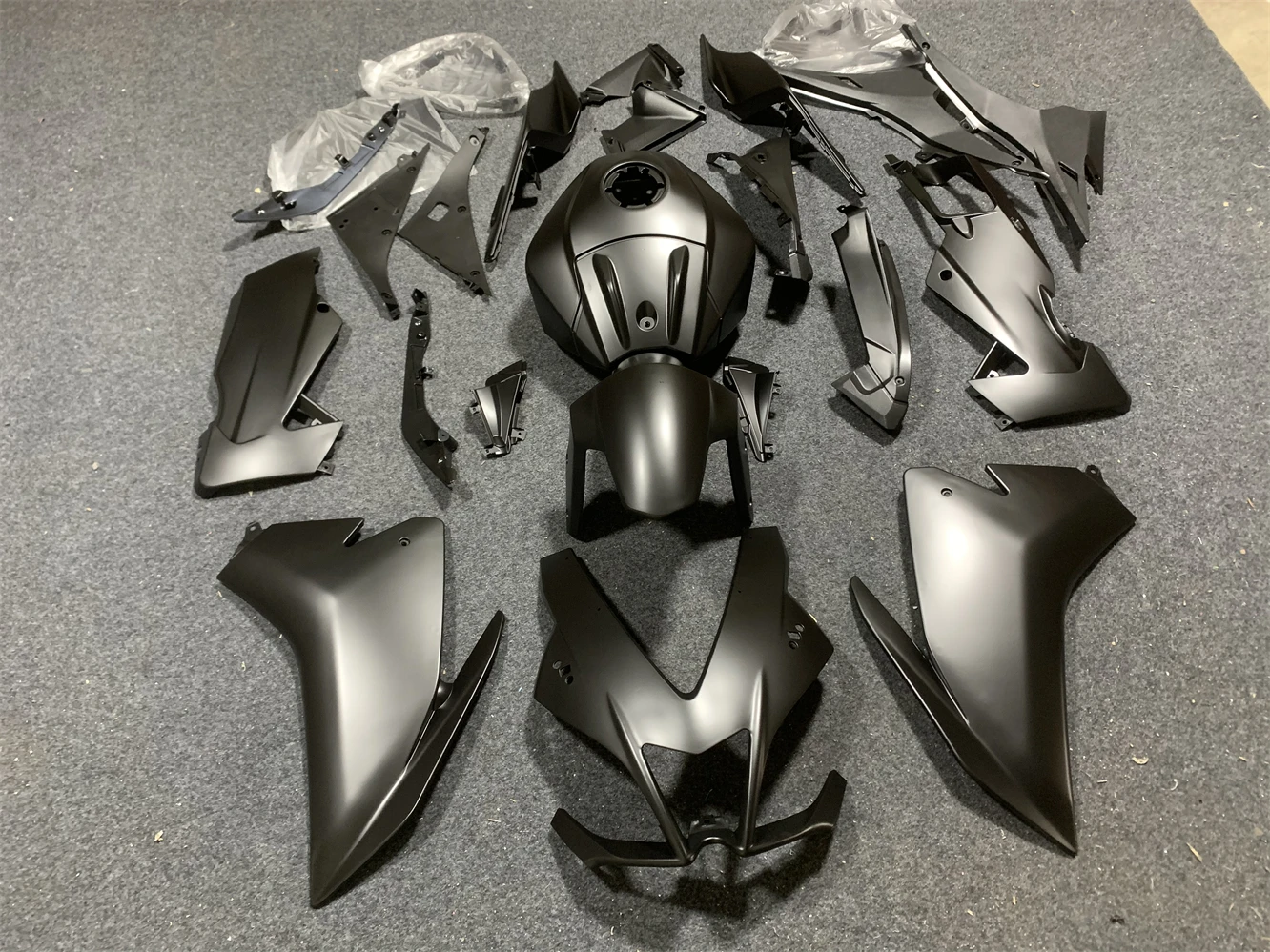Lager neue abs Verkleidungen Kit fit für Aprilia rs125 rs4 50 125 2012 2013 2014 2015 2016 2017 2018 12 13 14 15 16 17 18 schwarz matt