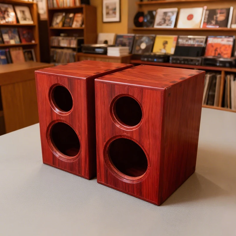 5/6,5 Zoll Lautsprecher Leere Box Bücherregal Lautsprecher Shell DIY Holz und Holz Handgemachte Box Lautsprecher Heimkino Box Passive Sound Box Image