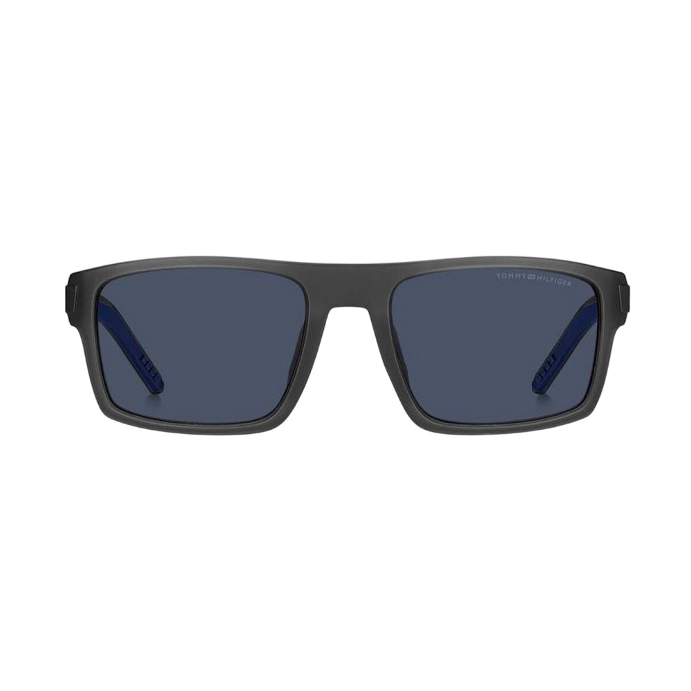 Tommy Hilfiger - Quadratisch-Sonnenbrille für Herren, Azetat (Dunkelblau/Grau) Image