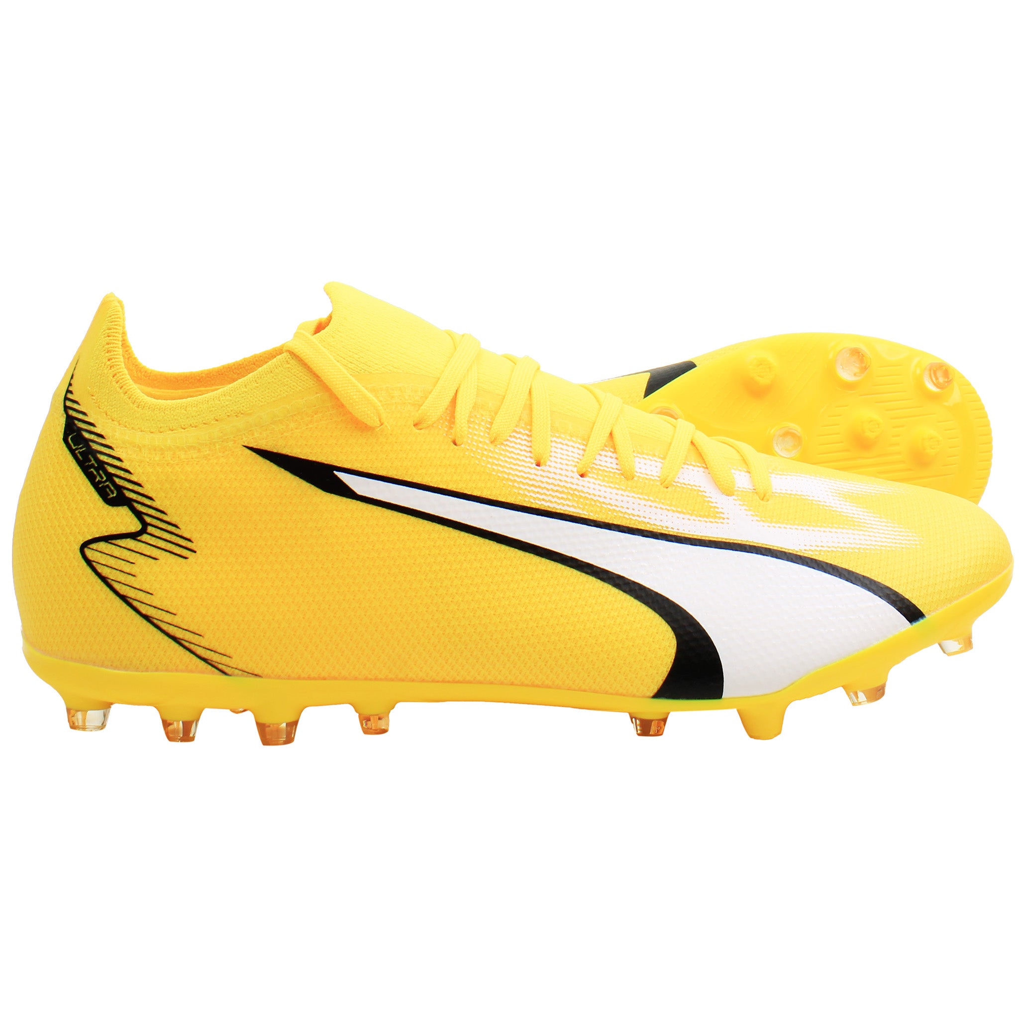 Puma Ultra Match FG Gelbe Herren-Fußballschuhe Image