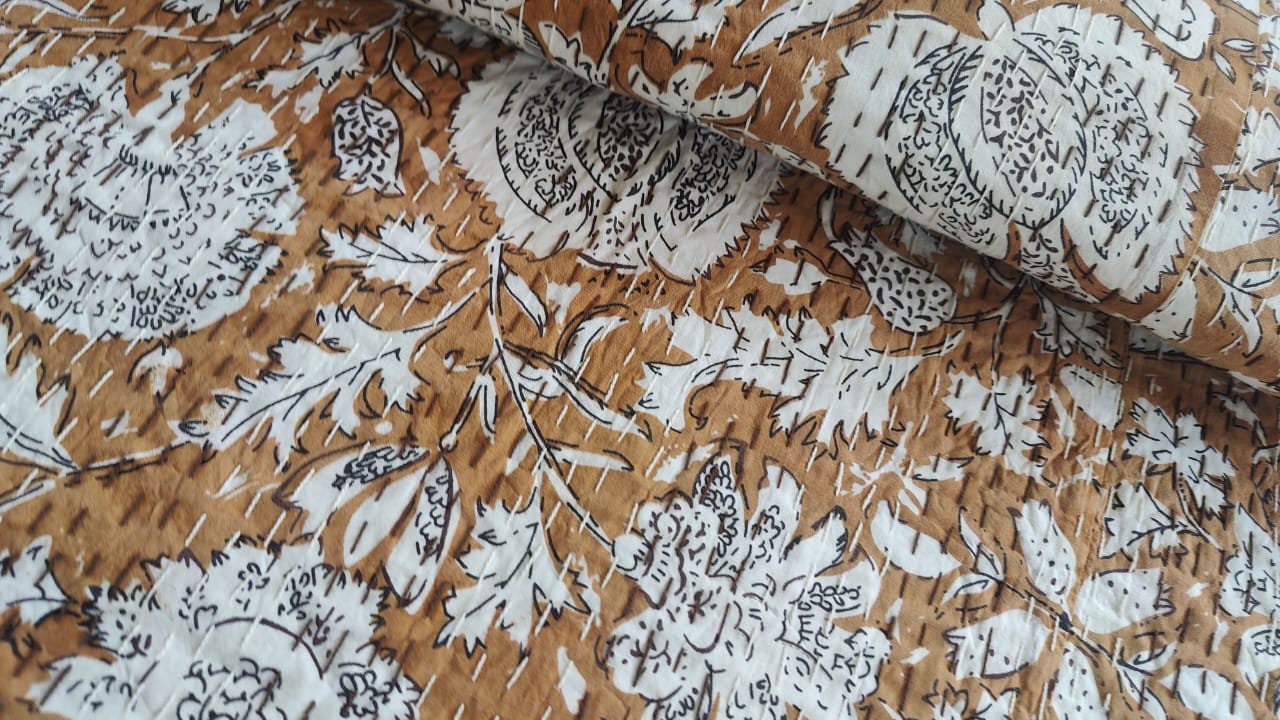 Trapunta Kantha Tan Trapunta Kantha Trapunta Kantha Queen Trapunta Kantha indiana Trapunta Kantha King Copriletto Kantha indiano Trapunta Kantha india