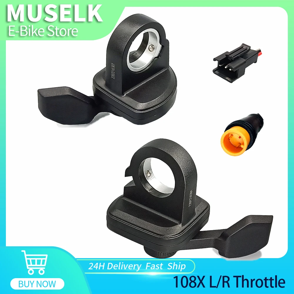 WUXING 108X acceleratore a dito 24V 36V 48V 60V 72V tensione universale acceleratore a pollice sinistro e destro Ebike acceleratore a pollice elettrico sc