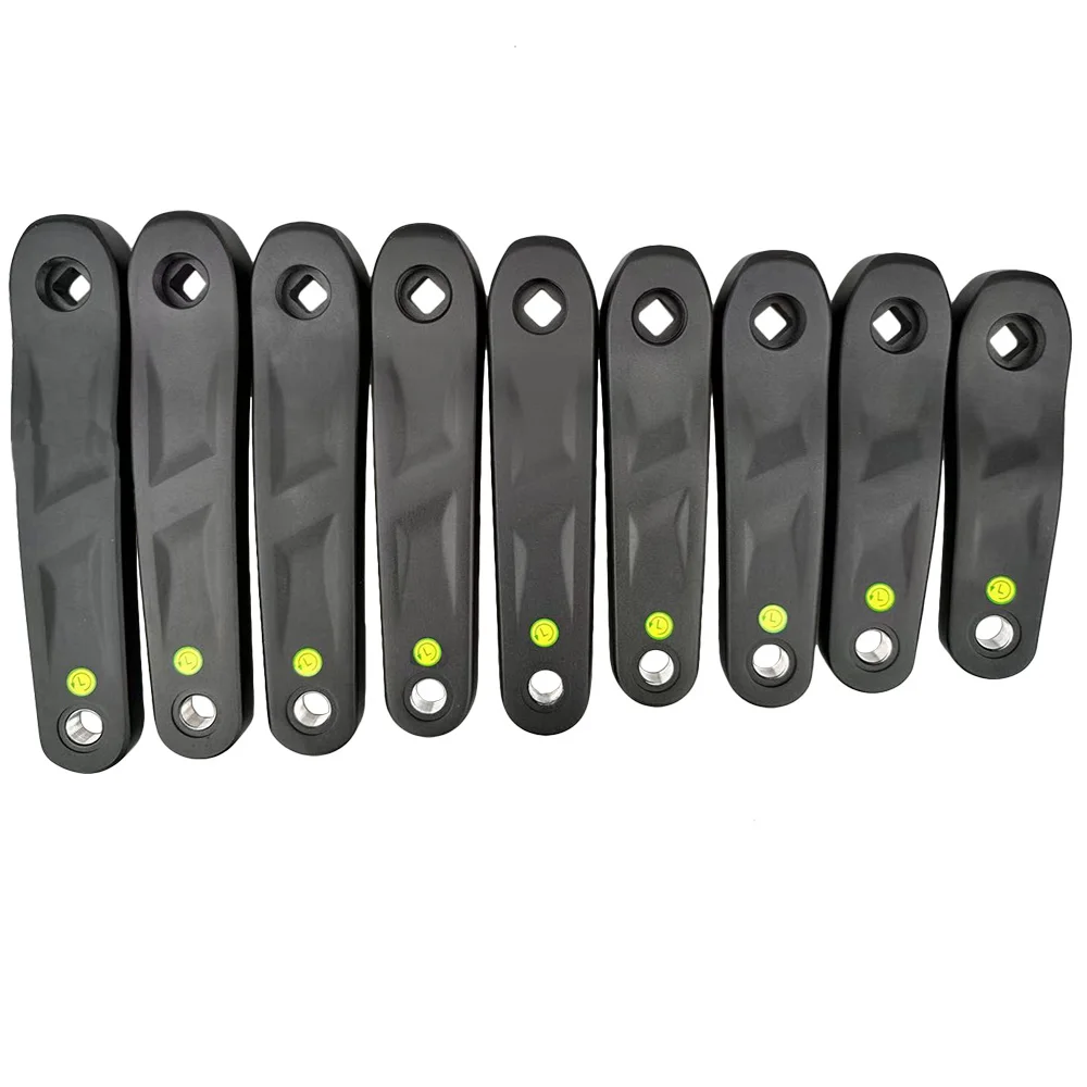 E-Bike Kurbel Arm Set Legierung Quadrat Kegel Loch Heimtrainer Dynamische Kurbelgarnitur 114/127/135/140/152/160/165/170/175 Fahrrad Teile Image