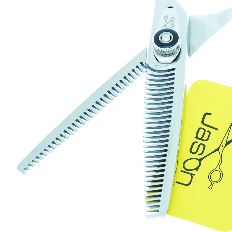 Japan Stahl 6,0 "Professionelle Haar Effilierschere Hohe Qualität Doppel Seite Zähne Schere Friseure Schere Haar Trimmer A0181D Image