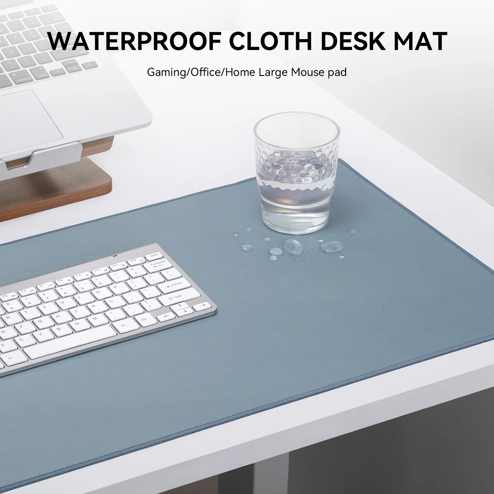 Großes Gaming-Mauspad mit rutschfester Gummibasis, genähten Kanten, wasserdichte Schreibtischunterlage für Laptop, Computer & PC, Gamer, Büro & Zuhause