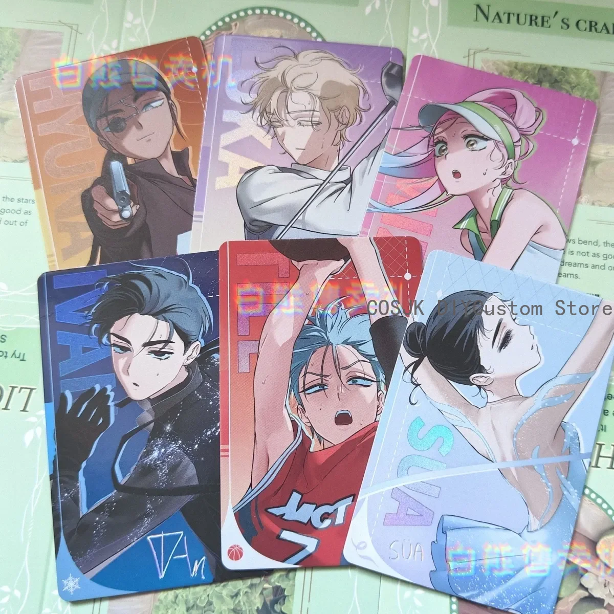Alien Bühne Anime Original Sua Ivan Luka Till MiZi Hyuna Cosplay Sport Serie 3. Jahrestag Karte Cartoon Karten Sammlung Geschenk Image