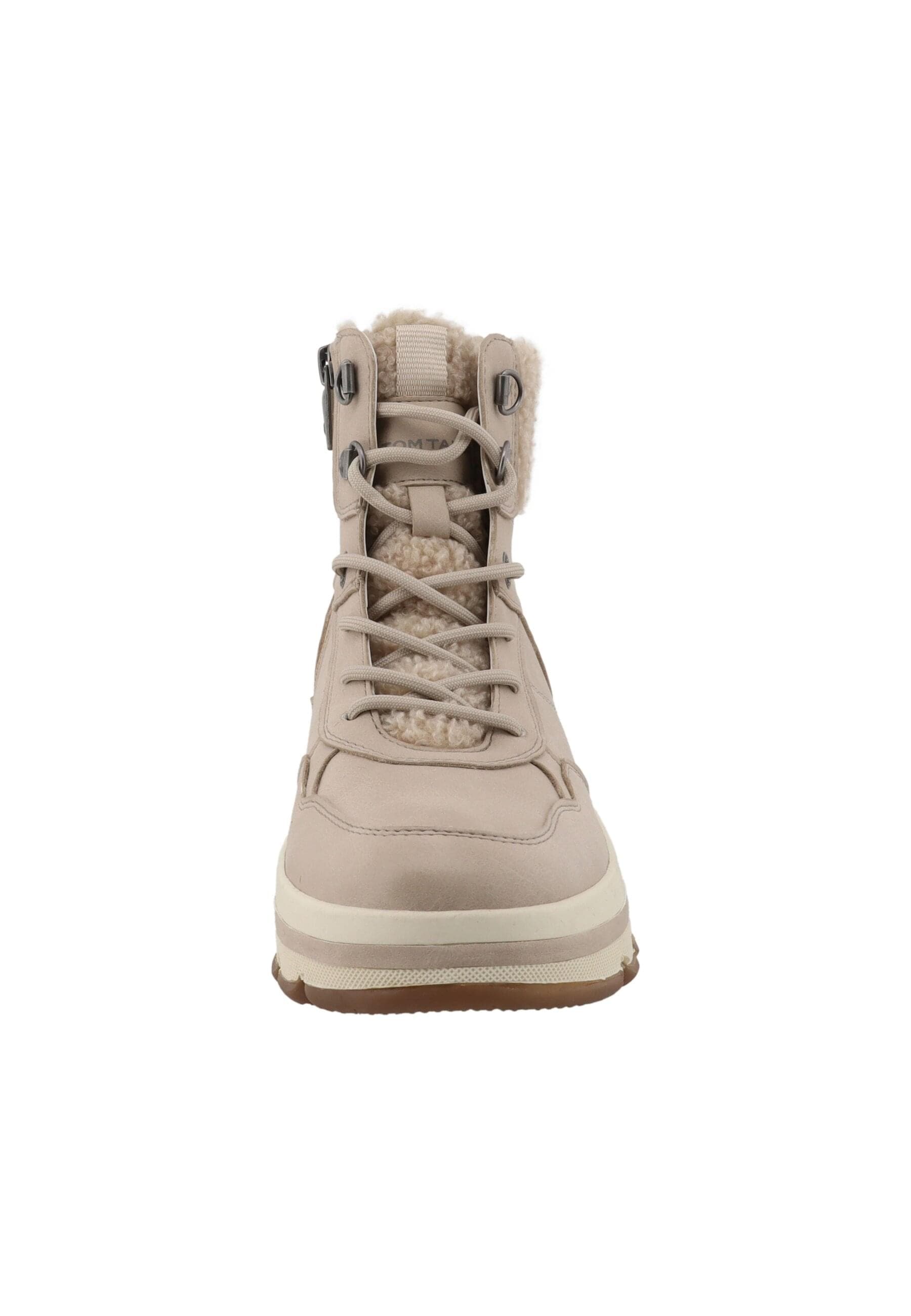 Stiefel TOM TAILOR "Tom Tailor Winter Boots", Damen, Gr. 41, cream, unifarben, Schuhe Stiefel